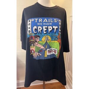 VTG 1992 METALLICA TOUR T-SHIRT Trails We Have Crept Road Crew Fan Club XXL